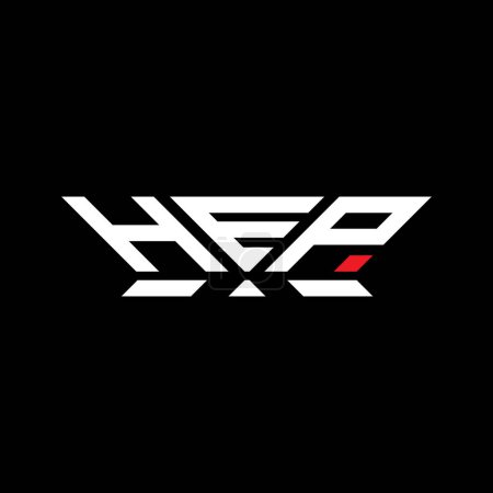 HEP Letter Logo Vektor Design, HEP einfaches und modernes Logo. HEP luxuriöses Alphabet-Design  