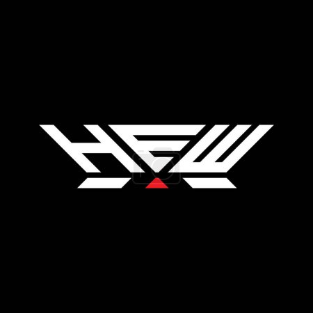Diseño del vector del logotipo de la letra HEW, logotipo simple y moderno HEW. HEW diseño de alfabeto de lujo  