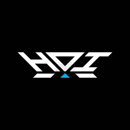 HOI Brief Logo Vektor Design, HOI einfaches und modernes Logo. Luxuriöses Alphabet-Design  