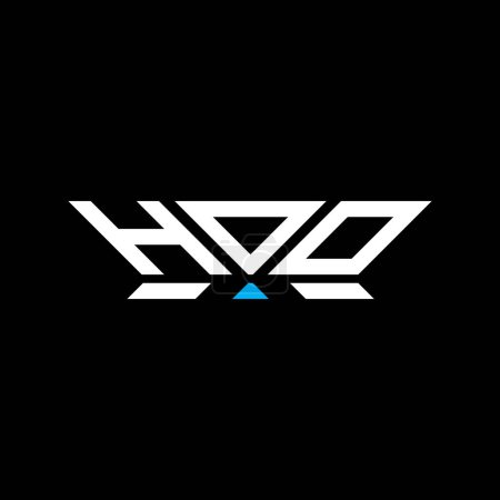 Illustration for HOO letter logo vector design, HOO simple and modern logo. HOO luxurious alphabet design - Royalty Free Image