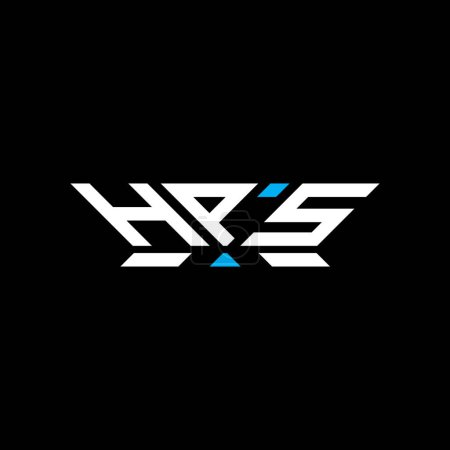 Diseño del vector del logotipo de la letra HPS, logotipo simple y moderno de HPS. Diseño de alfabeto de lujo HPS  
