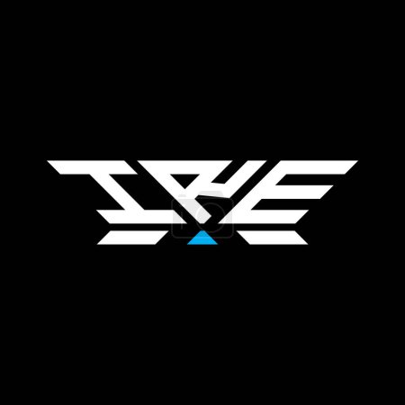 IRE Brief Logo Vektor-Design, IRE einfaches und modernes Logo. Luxuriöses Alphabet-Design  
