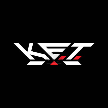 KET letter logo vector design, KET simple and modern logo. KET luxurious alphabet design  