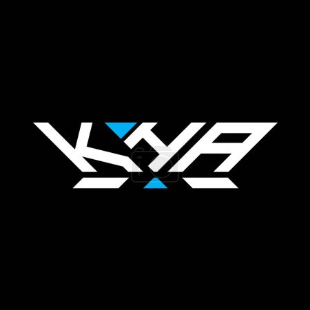 KHA Brief Logo Vektor-Design, KHA einfaches und modernes Logo. Luxuriöses Alphabet-Design  