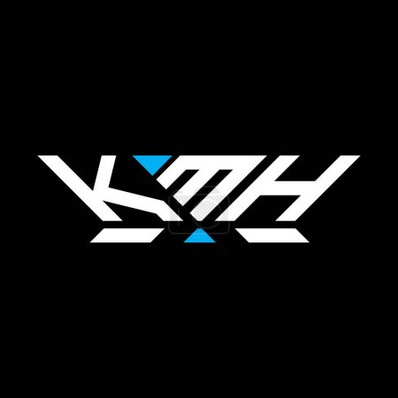 KMH Letter Logo Vektordesign, KMH einfaches und modernes Logo. KMH luxuriöses Alphabet-Design  