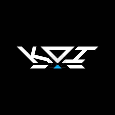 KOI letter logo vector design, KOI simple and modern logo. KOI luxurious alphabet design  