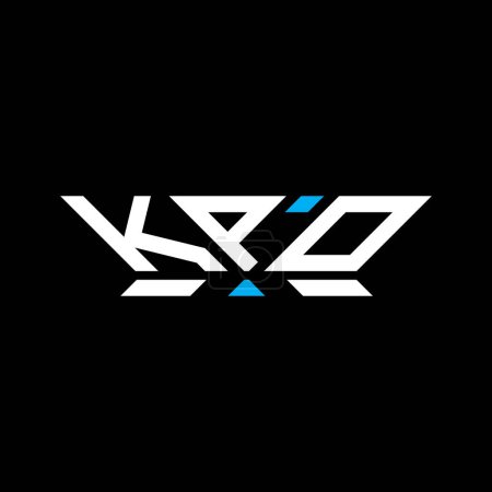 Illustration for KPO letter logo vector design, KPO simple and modern logo. KPO luxurious alphabet design - Royalty Free Image