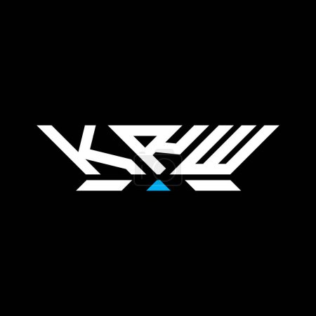 Illustration for KRW letter logo vector design, KRW simple and modern logo. KRW luxurious alphabet design - Royalty Free Image