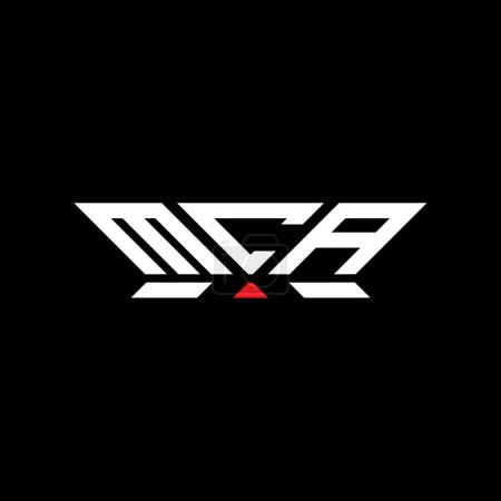 Ilustración de Diseño del vector del logotipo de la letra de MCA, logotipo simple y moderno de MCA. Diseño de alfabeto de lujo MCA - Imagen libre de derechos