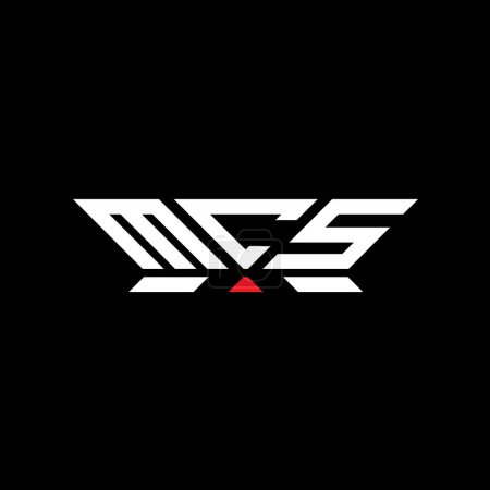 MCS Brief Logo Vektor-Design, MCS einfaches und modernes Logo. Luxuriöses Alphabet-Design bei MCS  