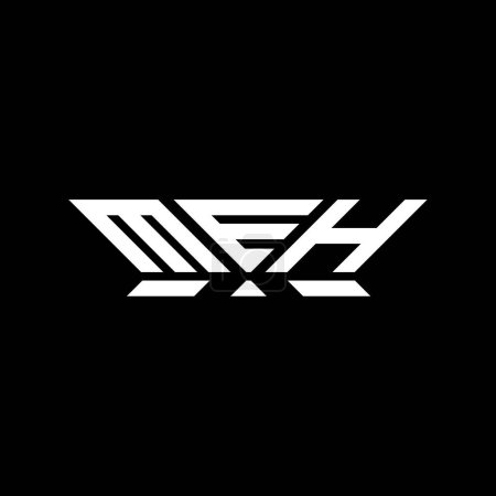 MEH Letter Logo Vektor Design, MEH einfaches und modernes Logo. MEH luxuriöses Alphabet-Design  