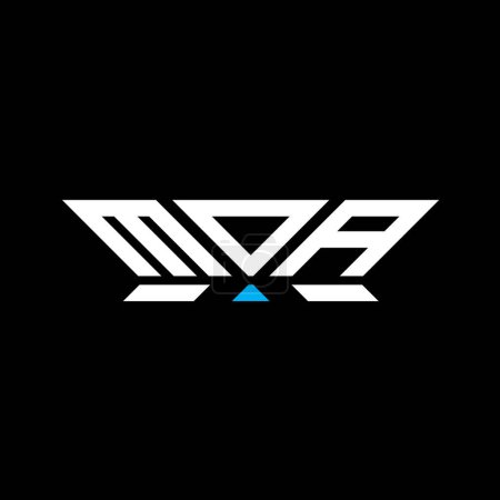 MOA Brief Logo Vektor-Design, MOA einfaches und modernes Logo. MOA luxuriöses Alphabet-Design  