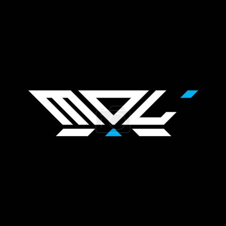 Diseño de vectores de logotipo de letra MOL, logotipo simple y moderno MOL. MOL diseño de alfabeto de lujo  