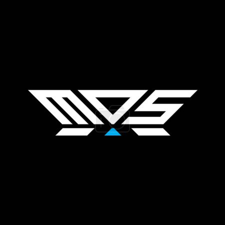 MOS lettre logo vectoriel design, MOS logo simple et moderne. MOS design alphabet luxueux  