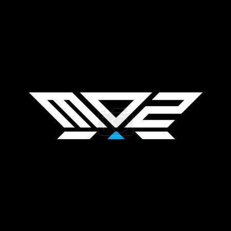 MOZ Brief Logo Vektor-Design, MOZ einfaches und modernes Logo. MOZ Luxus-Alphabet-Design  