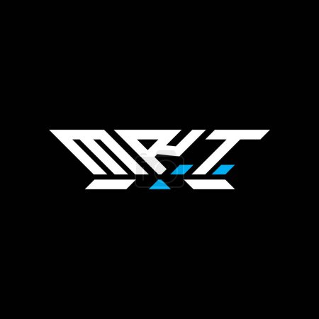 Diseño de vectores de logotipo de letra MRT, logotipo simple y moderno MRT. MRT diseño de alfabeto de lujo  