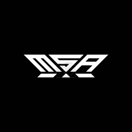 MSA lettre logo vectoriel design, MSA logo simple et moderne. MSA design alphabet luxueux  