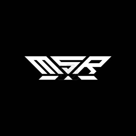 MSR letter logo vector design, MSR simple and modern logo. MSR luxurious alphabet design  