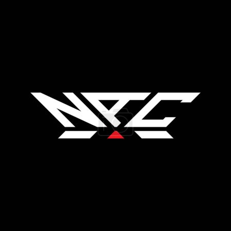 NAC letter logo vector design, NAC simple and modern logo. NAC luxurious alphabet design  
