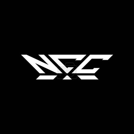 NCC letter logo vector design, NCC simple and modern logo. NCC luxurious alphabet design  