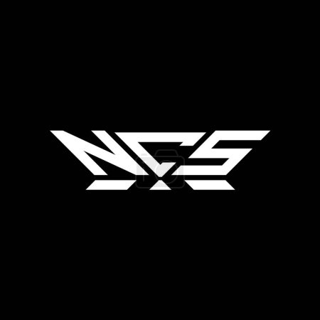NCS letter logo vector design, NCS simple and modern logo. NCS luxurious alphabet design  