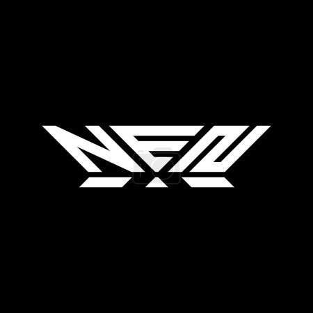 Diseño del vector del logotipo de la letra NEN, logotipo simple y moderno de NEN. NEN diseño de alfabeto de lujo  