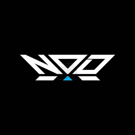 Diseño del vector del logotipo de la letra NOD, logotipo simple y moderno de NOD. NOD diseño de alfabeto de lujo  