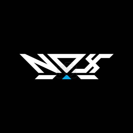 NOX letter logo vector design, NOX simple and modern logo. NOX luxurious alphabet design  
