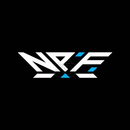 NPF lettre logo vectoriel design, NPF logo simple et moderne. NPF design alphabet luxueux  