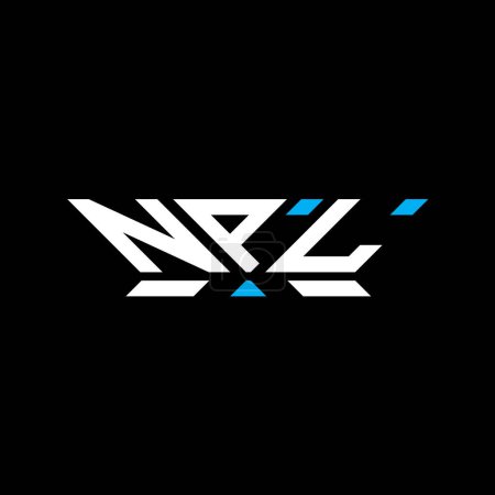 NPL Letter Logo Vektor Design, NPL einfaches und modernes Logo. NPL luxuriöses Alphabet-Design  
