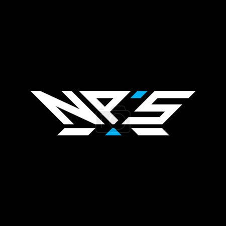 Diseño del vector del logotipo de la letra de NPS, logotipo simple y moderno de NPS. Diseño de alfabeto de lujo NPS  