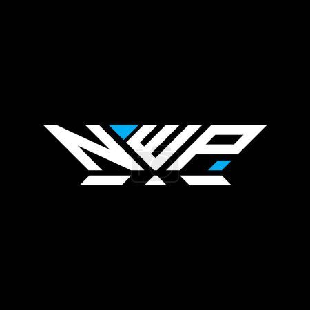Diseño de vectores de logotipo de letra NWP, logotipo simple y moderno NWP. Diseño de alfabeto de lujo NWP  