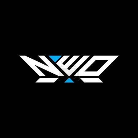 NWO Brief Logo Vektordesign, NWO einfaches und modernes Logo. NWO luxuriöses Alphabet-Design  