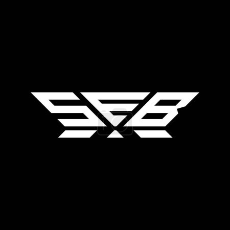 Design vectoriel de logo SEB lettre, logo SEB simple et moderne. SEB design alphabet luxueux  