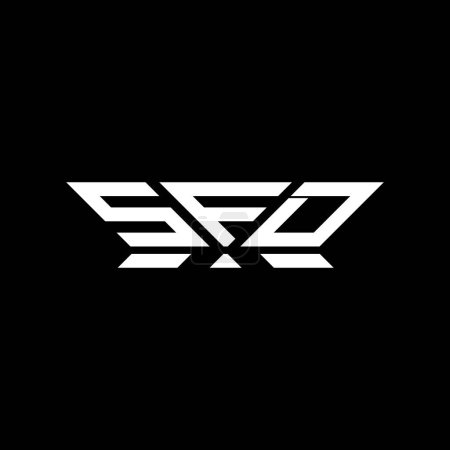 SFD Brief Logo Vektor-Design, SFD einfaches und modernes Logo. SFD luxuriöses Alphabet-Design  