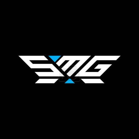 SMG Letter Logo Vektordesign, SMG einfaches und modernes Logo. SMG luxuriöses Alphabet-Design  