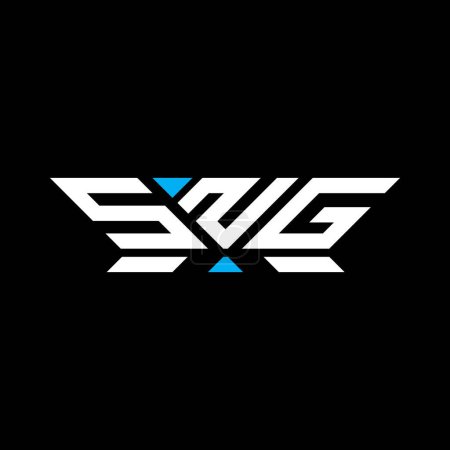 SNG Letter Logo Vektor Design, SNG einfaches und modernes Logo. SNG luxuriöses Alphabet-Design  