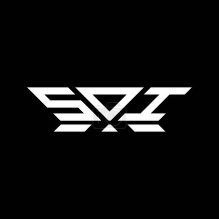 SOI Brief Logo Vektor-Design, SOI einfaches und modernes Logo. Luxuriöses Alphabet-Design bei SOI  