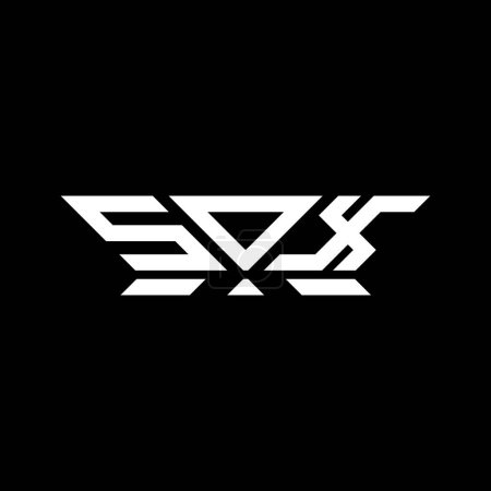 SOX letter logo vector design, SOX simple and modern logo. SOX luxurious alphabet design  