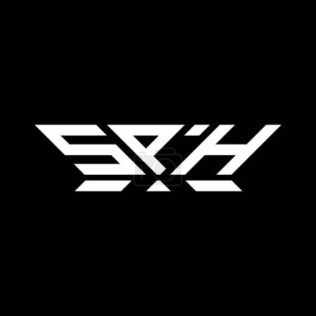 Diseño del vector del logotipo de la letra de SPH, logotipo simple y moderno de SPH. Diseño de alfabeto de lujo SPH  