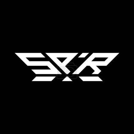 Diseño del vector del logotipo de la letra de SPR, logotipo simple y moderno de SPR. SPR diseño de alfabeto de lujo  