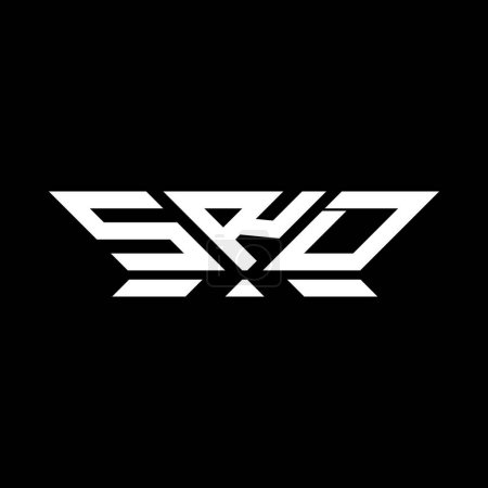Illustration for SRD letter logo vector design, SRD simple and modern logo. SRD luxurious alphabet design - Royalty Free Image