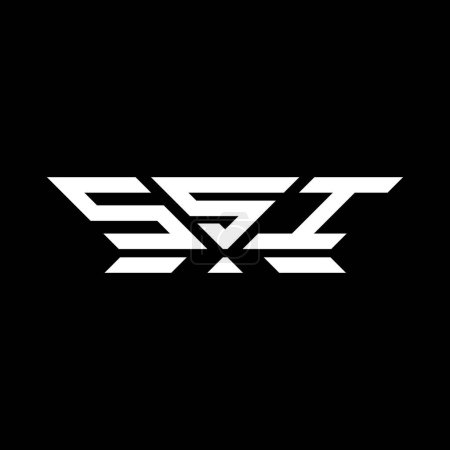 Design vectoriel de logo de lettre SSI, logo SSI simple et moderne. SSI design alphabet luxueux  