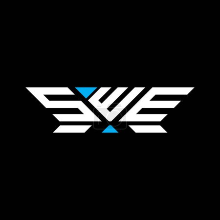 SWE lettre logo vectoriel design, SWE logo simple et moderne. SWE design alphabet luxueux  