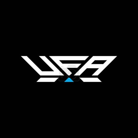 Ilustración de Diseño del vector de la letra de UFA, logotipo simple y moderno de UFA. Diseño de alfabeto de lujo UFA - Imagen libre de derechos