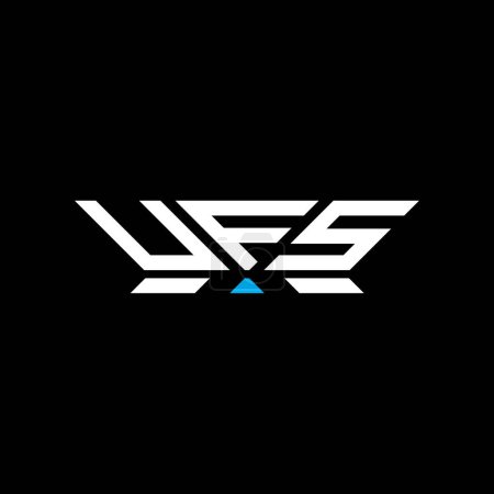 Diseño del vector del logotipo de la letra de UFS, logotipo simple y moderno de UFS. Diseño de alfabeto de lujo UFS  