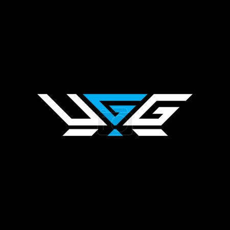 UGG letter logo vector design, UGG simple and modern logo. UGG luxurious alphabet design  