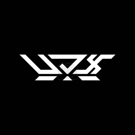 Ilustración de Diseño del vector del logotipo de la letra UJX, logotipo simple y moderno de UJX. Diseño de alfabeto de lujo UJX - Imagen libre de derechos