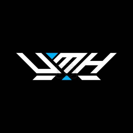 UMH Letter Logo Vektor Design, UMH einfaches und modernes Logo. UMH luxuriöses Alphabet-Design  