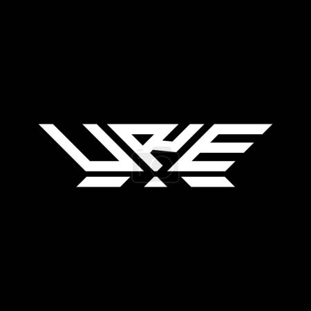 URE Letter Logo Vektor Design, URE einfaches und modernes Logo. Luxuriöses Alphabet-Design  